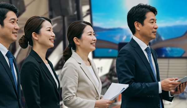 企業関係者で来館の紹介画像